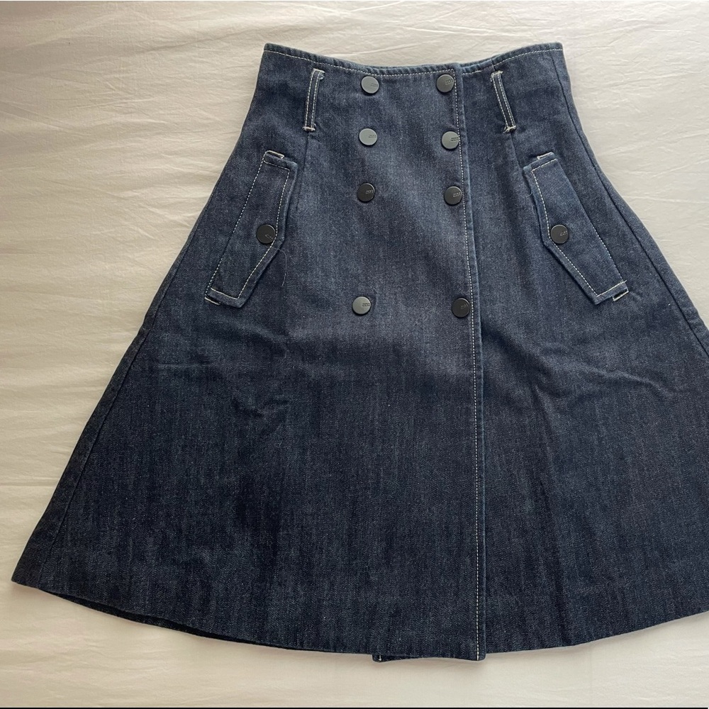 Miss Sixty Denim Button Down Skirt